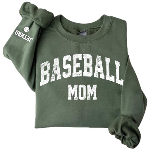 Personalized Baseball Mom Shirt, Custom Sport Mom Shirt, Shirt for Baseball Mom Lover, Gift for Mom, Support Basketball Match Outfit 2
