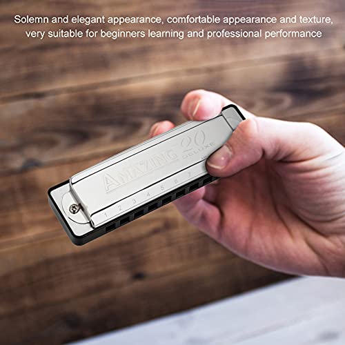 JIKALS D Harmonica Majeur Harmonica Stable Flexible Compact 20 Ton Harmonica Elegant Amis for Family Débutants… - Les Beatles, Paul McCartney, John Lennon, RIngo Starr, George Harrison JIKALS D Harmonica Majeur Harmonica Stable Flexible Compact 20 Ton Harmonica Elegant Amis for Family Débutants… – Image 5
