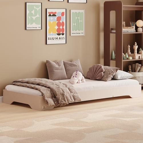 smartwood Cama Montessori 70x160 Cachemira - Cama Infantil de Madera de Pino Certificada FSC con Somier de Listones Flexibles - Capacidad de carga 230 kg - Para Niño y Niña - Montaje Sencillo - TILA 7