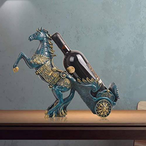 Soporte para botellas de vino decorativo moderno azul miniatura 3