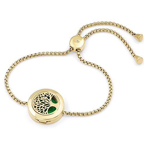 Adjustable Tree of Life Diffuser Bracelet