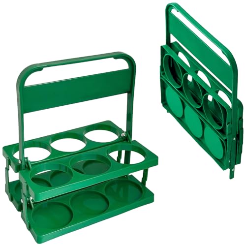 Panier à Bouteilles Pliable pour 6 Bouteilles Support de Lait avec Poignée,Solide et Réutilisable,Organiseur de Boissons pour Pique-Nique Camping Barbecue...