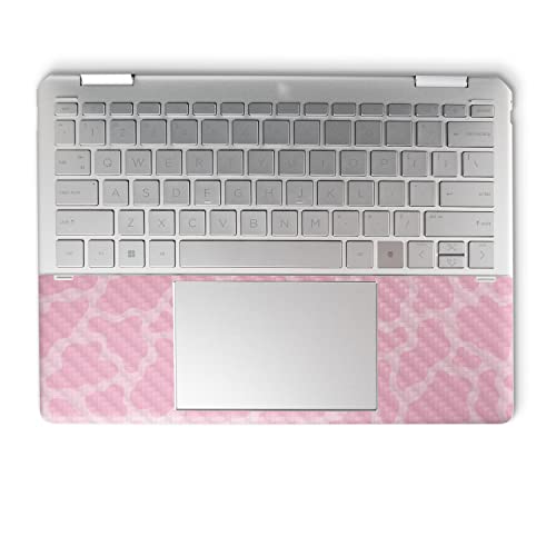 Image of MightySkins Carbon Fiber Skin Compatible with HP Spectre x360 14 inch (2022) Full Wrap Kit - Pink Giraffe | Protective, Durable Textured Carbon Fiber Finish | Easy to Apply | Made in The USA