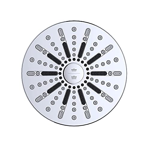 Image of Design House 582718-PC Ian Modern 8-inch 2-Function Showerhead, Polished Chrome