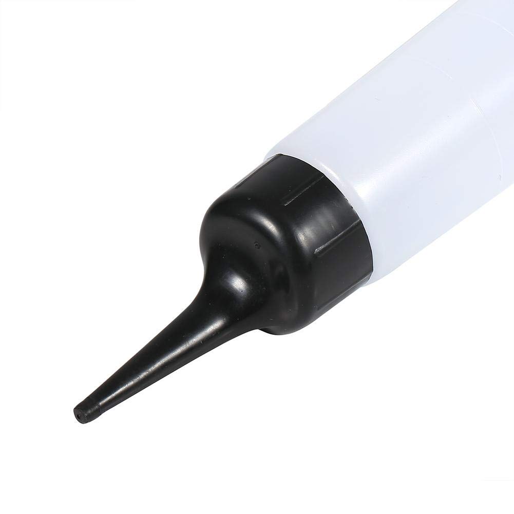 Large application bottle 240 ml with measuring scale, elumen applicator, precision tip Empty applicator Glue bottle Salon Hair cleaning Wash pot Long tip applicator bottle For hair color applicator