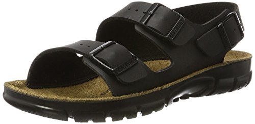BIRKENSTOCK Men's Ankle Strap Professional Shoe Soft Bed (Birko Flor) Kano Black Size 12 UK, 39 EU4