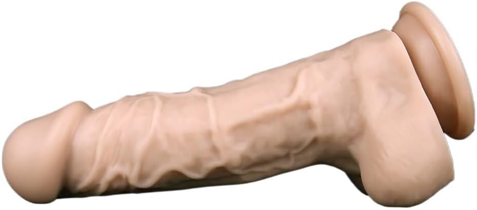 Dildo with Suction Cup Realistic Dildo Anal Plug Anal Dildo Real Penis Butt Plug Anal Toys G-Spot Sex Toy for Couples(Flesh,Large)