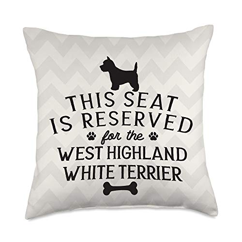 westie throw pillow