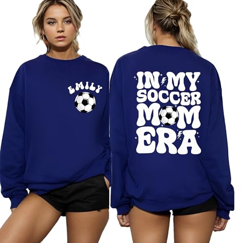 Personalized Soccer Mom Shirt, Custom In My Soccer Mom Era Sweatshirt, Sport Mother Sweater, Gift for Soccer Mama