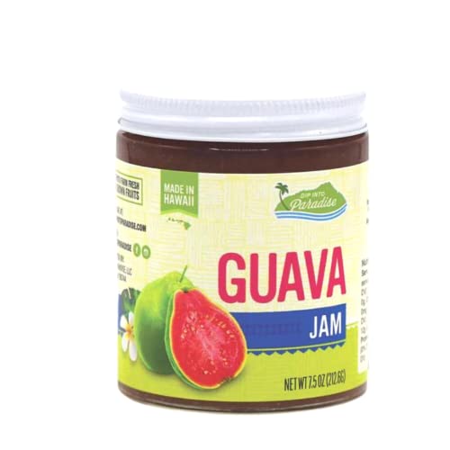 Dip Into Paradise Hawaiian Guava Jam 7.5oz – Made in Hawaii, Tropical Fruit Jam image 2