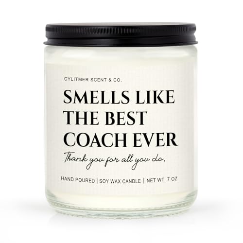 Cylitmer Coach Gifts Soy Candle, Lavender, 7oz