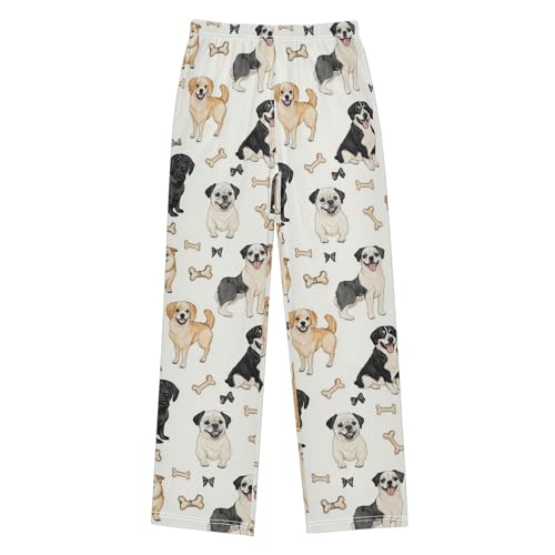 Pajama Bottoms, Pajamas Long Pant Cute Cartoon Dogs Puppy Lounge Wear Casual Sleep Pants Soft Pjs Sleepwear
