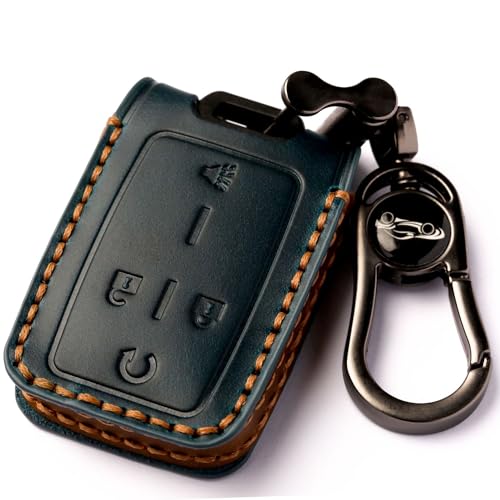 Coque de clé Chevrolet et GMC protection souple intégrale bleue 3 à 5 boutons