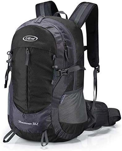 G4Free 35L Hiking Backpack Water Resistant Outdoor Sports Travel Daypack Lightweight with Rain Cover for Women Men