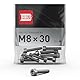INBUS® Zylinderschrauben mit Innensechskant M 8 x 30 (DIN 912 / ISO 4762, Edelstahl A2), 10 Stück — Das Original