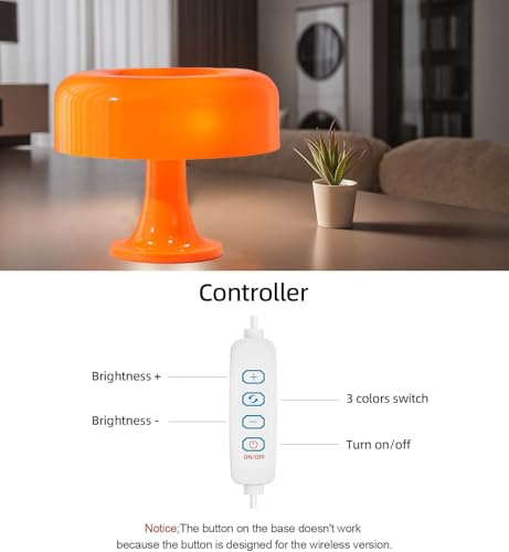 Lampe LED champignon moderne veilleuse salon usb réglable - 4