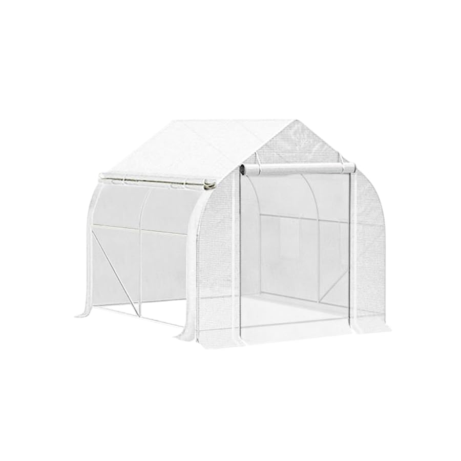THE PRODUCT 温室ビニールハウス 温室ハウス 園芸 2m×2m×2m Amazon.co.jp: [THE PRODUCT] 【前後防虫ネット付き出入口＆両サイド
