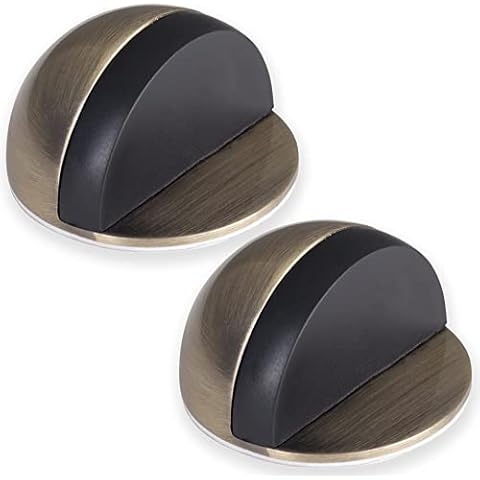 LouMaxx Türstopper Edelstahl Boden - Bodentürstopper selbstklebend in Messing Optik Cover