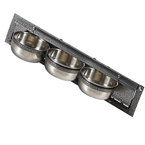 Flyline Stainless Steel Bird Cage Feeder Cup Bowl Set with Swivel Gate
