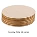 Boao 24 Pieces Unfinished Wood Circle Round Wood Pieces Blank Round Ornaments Wooden Cutouts for DIY Craft Project Decoration Laser Engraving Carving 4 Inch Diameter 1/8 Inch Thickness