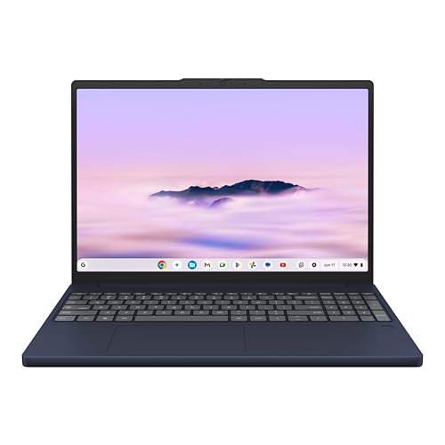 Lenovo Chromebook Plus i 15'- Professional Laptop - Google Gemini - Intel® 3 N355 CPU - 15.3' WUXGA IPS Display - 8GB RAM - 256GB Storage - Integrated Intel® Graphics - Cosmic Blue