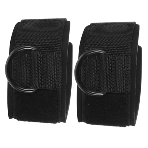 SKISUNO 2 Piezas Correa de Tobillo para Entrenamientos con Máquinas de Cable Bandas de Protección de Accesorios de Fitness Resistentes al Desgaste para Ejercicios de Piernas y Glúteos