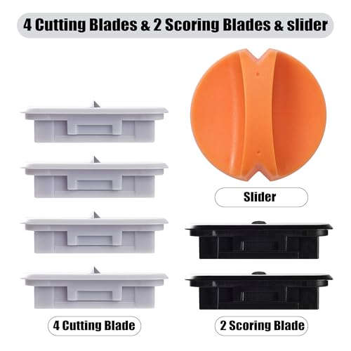 6-pack trimmer replacement blades for fiskars paper trimmer replacement blade for all series of fiskarsportableampprecision trimmerarts and crafts4 cuttingamp2 scoring bladesa sliderorange
