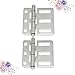 VOGOYO Door Hinges 2pcs of One Bag Stainless Steel Hinge Electric Cabinet Door Industrial Switchgear Durable Cabinet Hinge (Size : Size 1s)