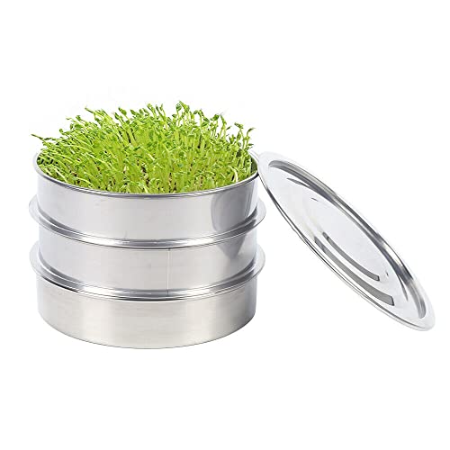 Germinador automático de acero inoxidable con colador de metal para semillas