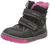 Warmfutter Lurchi Baby-Jungen JAUFEN-TEX Schneestiefel, Grey PINK, 23 EU