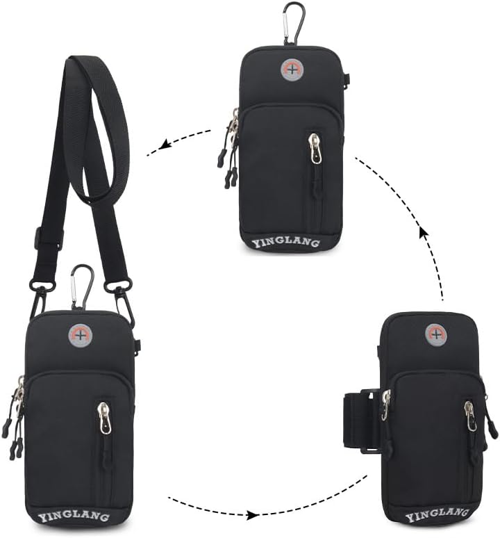 Miniatura 2 de Brazalete deportivo para correr, bolsa cruzada para teléfono celular, bolsa para cinturón para Samsung Galaxy A15 A25 A35 A55 A04e A03s A13 iPhone