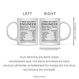 Andaz Press Funny 11oz. Ceramic Coffee Tea Mug Thank You Gift, Cyber Security Engineer Nutritional Facts, 1-Pack, Birthday Christmas Ideas Coworker Cyber Security Mug Cybersecurity Coffee Mug - Image 5