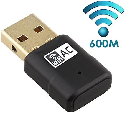 Foktech 600Mbps Mini AC600 Dual Band 2.4G/5G USB WiFi Dongle Wireless Network Adapter Support for Win 7/8/8.1/10/XP/Vista