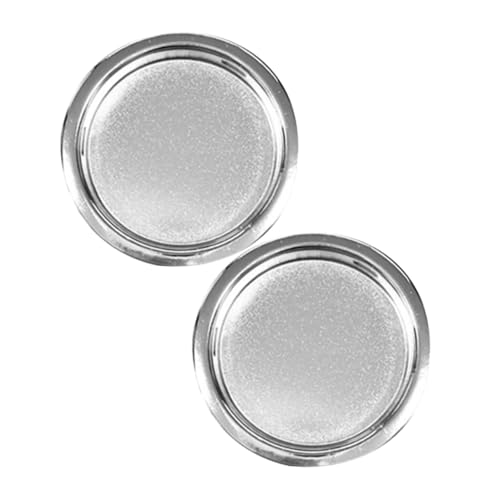 SHINEOFI 2 piezas Manijas para Puertas Correderas de Granero de Tiradores de Acero Resistente y Antióxido para Puertas de Garaje Armarios y Trasteros Color Plateado