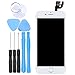 LL TRADER Pantalla para iPhone 6 Blanco 4.7", Reemplazo de Táctil LCD Display de Marco Digitalizador con Botón de Inicio + Cámara Frontal + Sensor de Proximida + Altavoz de Auricular + Herramientas