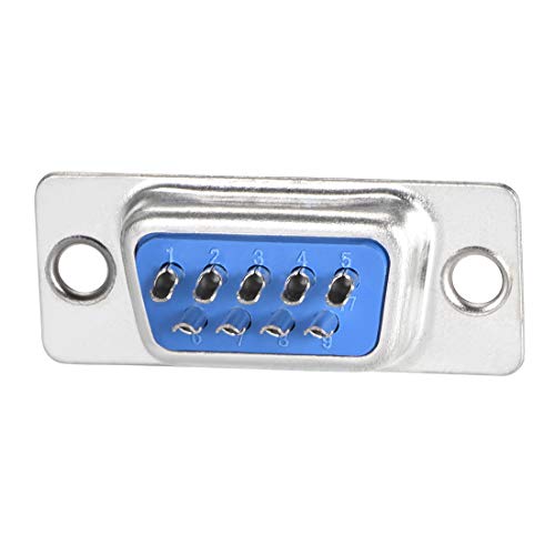 Conector D-sub DB9 hembra 9 pines pack 10 azul miniatura 3