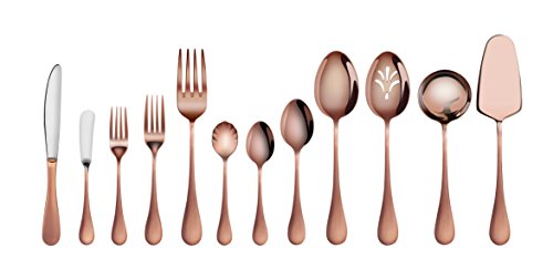 Artaste56884rain1810stainlesssteel47pieceflatwaresetantiquecopperfinishedservicefor8 Urban Country Home Decor Artaste 56884 rain 1810 stainless steel 47 piece flatware set antique copper finished service for 8 urban country home decor