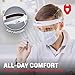 NoCry Protective Face Shield Mask with Adjustable Headband and 2 Reusable Plastic Visors — Flip-Up Design with Durable Metal Hinges — Anti-Slip Forehead Padding — Fits Over Glasses