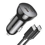 【Ultrakompakt】: Feuerfestes PC-Material, exquisit und kompakt, kann überall im Auto aufgeladen werden. Kompaktes Design für zusätzliche Tragbarkeit, passt perfekt zu den meisten Auto-Zigarettenanzündern und sitzt bequem am Rand der Steckdose.