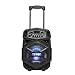 Produktbild Denver Bluetooth-Trolley-Lautsprecher 'TSP-110' mit LED-Beleuchtung, Bluetooth, microSD-Slot, USB-Input und AUX-Anschluss, Schwarz