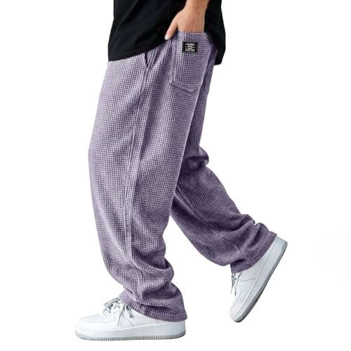 Generico Pantalones de hombre Baggy Pantalones de samurai japoneses pantalones anchos de pierna recta Steampunk para tiempo libre y trabajo Pantalones de trabajo para exteriores Pants Harem Góticos