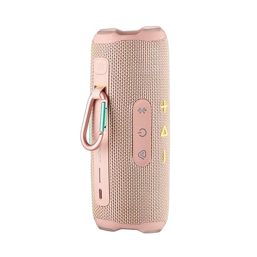 Image of JBL FLIP 7 (Pink) Waterproof Portable Speaker Bundle with X-Halo Hardcase (Black)