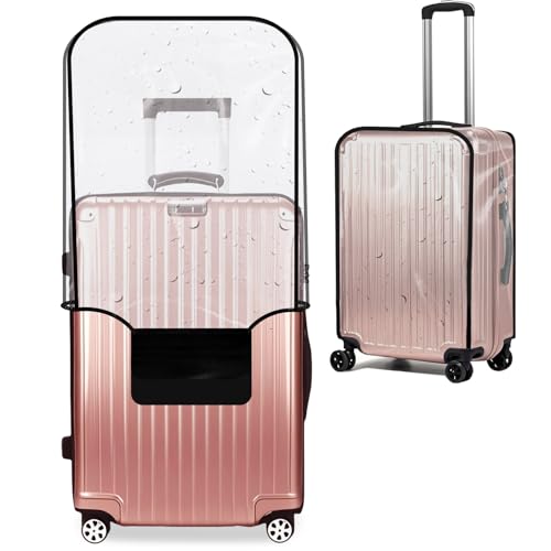 28-inch Luggage Cover Protector Clear PVC Waterproof Suitcase Covers, Travel Luggage sleeves protective Tsa Approved
