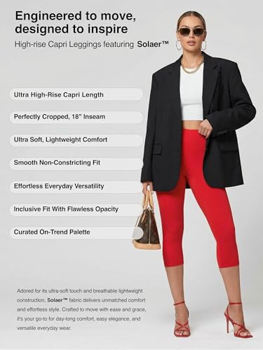 Image of Conceited High Waisted Ultra Soft Leggings for Women - Full Length, Capri Length and Biker Shorts - Available in Plus Size