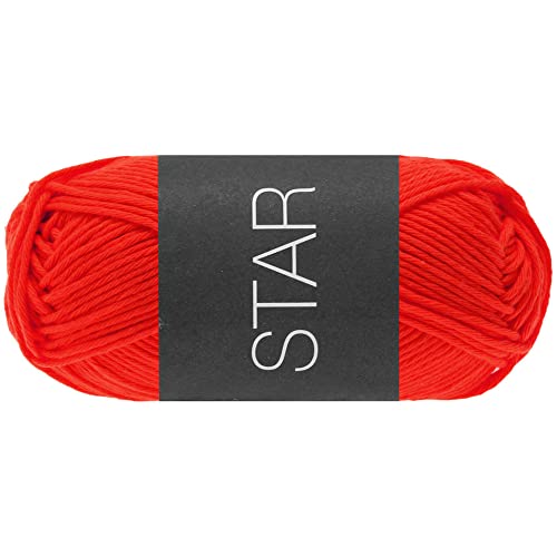 LANA GROSSA Star | Topflappen-Baumwolle | Handstrickgarn aus 100% Baumwolle | 50g Wolle zum Stricken & Häkeln | 90m Garn FB3