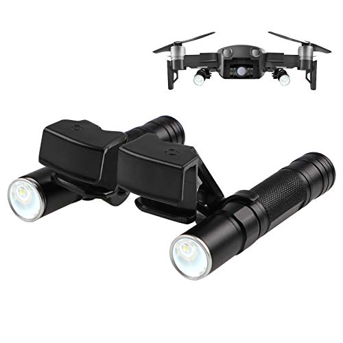 Hobby-Ace LED Light Kit Small Flashlight for DJI Mavic Air Drone Accessories, Long-Range Luminosity Adjustable Flashlight, Night Cruise, Night Searching, Direction Guide