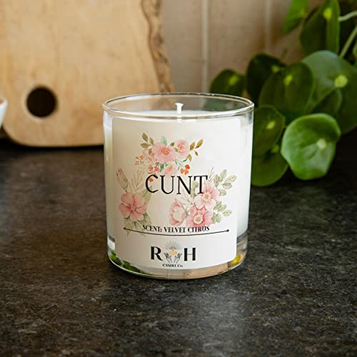 C*Nt Candle | Stocking Stuffer | Rh Candle Co | Comes In A Gift Box | Velvet Moss Scented | Funny Candle | Funny Gift #TOP4