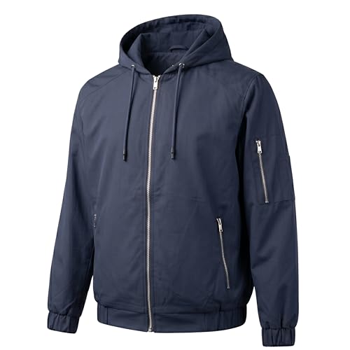 Image of MIA FASHION Men's Rain Jacket Waterproof Full Sleeve Zipper Coat for Bike Riding, Travel & Daily Use