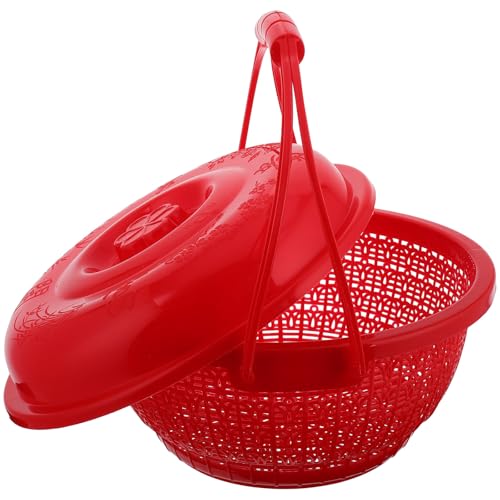 Cesta redonda duradera con asa para el almacenamiento de pan 2