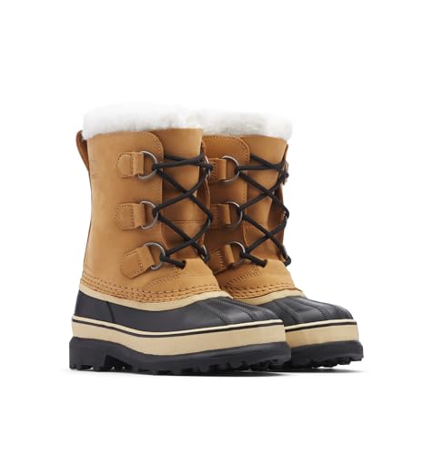 SOREL Children's Caribou Waterproof Boot - Buff - 6